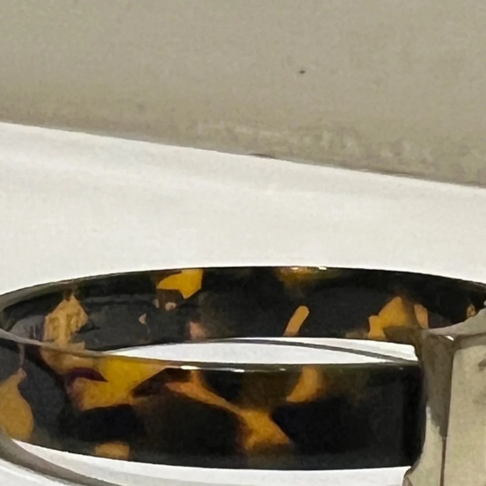 Anne Klein Faux Tortoise Shell‎ Buckle Cuff/Bracelet